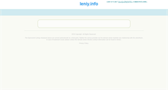 Desktop Screenshot of leniy.info